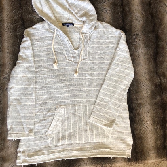 Ocean Drive Tops - Lightweight linen bonfire hoodie